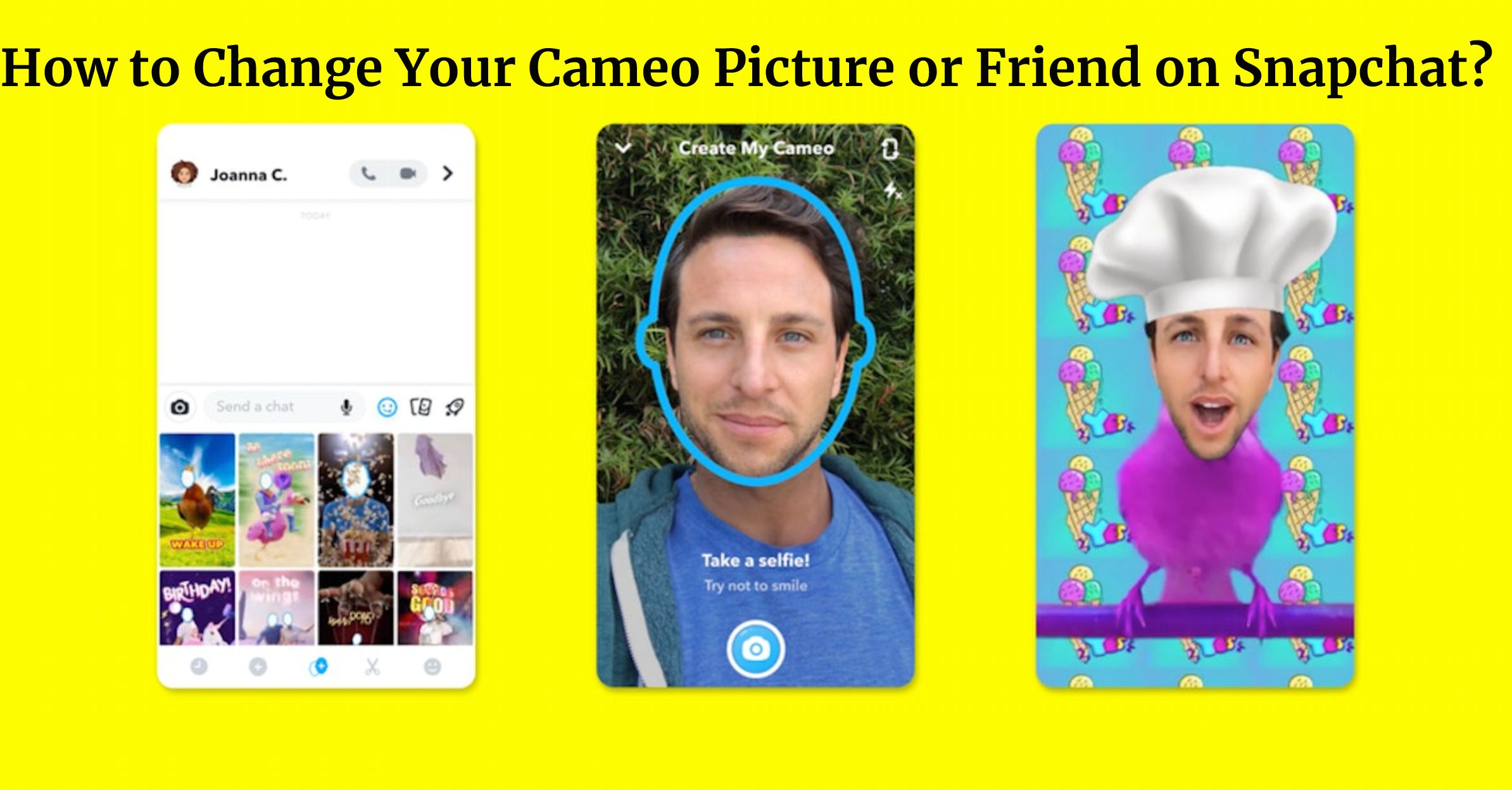 How to Change Your Cameo Picture or Friend on Snapchat