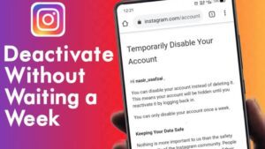 How To Deactivate Instagram Without Waiting For A Week