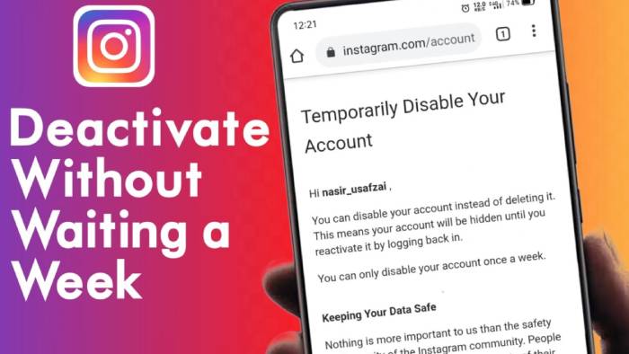 How To Deactivate Instagram Without Waiting For A Week